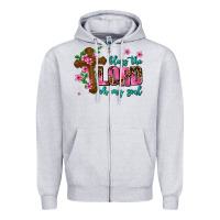 Heather Grey bless the lord oh my soul Zipper Hoodie - AdoDesignShop