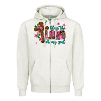 Oatmeal Heather bless the lord oh my soul Zipper Hoodie - AdoDesignShop