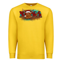 Lemon christmas nana highland cow Premium Sweatshirt - BarkalooDesign