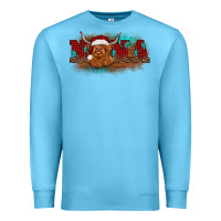 Ocean Blue christmas nana highland cow Premium Sweatshirt - BarkalooDesign