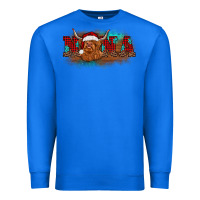 True Royal christmas nana highland cow Premium Sweatshirt - BarkalooDesign