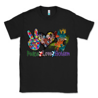 Black peace love autism Classic Tee - SublimationCraftShop