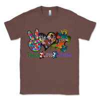 Chestnut peace love autism Classic Tee - SublimationCraftShop