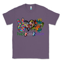 Lavender peace love autism Classic Tee - SublimationCraftShop