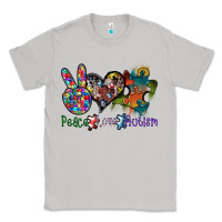 Moon Dust peace love autism Classic Tee - SublimationCraftShop