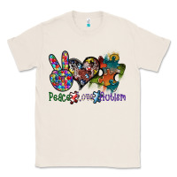 Natural peace love autism Classic Tee - SublimationCraftShop