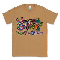 Toasted Coconut peace love autism Classic Tee - SublimationCraftShop