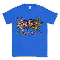 True Royal peace love autism Classic Tee - SublimationCraftShop