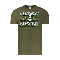Vintage Olive game day game day soccer lightning bolt Vintage Tee - Zillion Design Studio