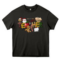 Asphalt christmas teacher Heavy Core Tee - LillyAllenDesigns