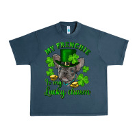 Midnight Navy st.patrick's day my french bulldog is my lucky charm Urban Heavy Tee - RanaPortraitStore