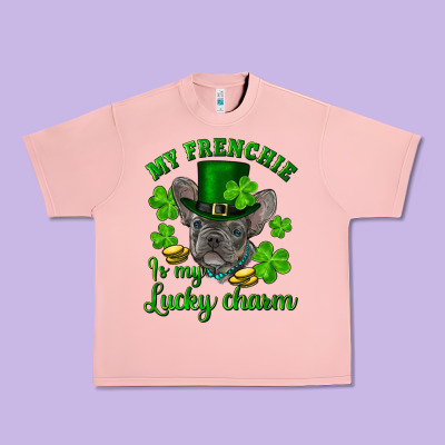 St.patrick's Day My French Bulldog Is My Lucky Charm Urban Heavy Tee Designed By Ranaportraitstore