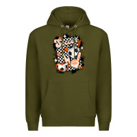 Army Green vintage soccer Premium Hoodie - MaliasSmallBusiness