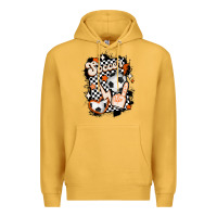 Mustard vintage soccer Premium Hoodie - MaliasSmallBusiness