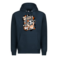 Navy vintage soccer Premium Hoodie - MaliasSmallBusiness