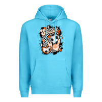 Ocean Blue vintage soccer Premium Hoodie - MaliasSmallBusiness