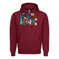 Burgundy be the light Zipper Hoodie - AdoDesignShop