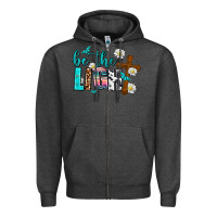 Charcoal Heather be the light Zipper Hoodie - AdoDesignShop