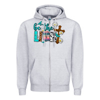 Heather Grey be the light Zipper Hoodie - AdoDesignShop