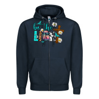 Navy be the light Zipper Hoodie - AdoDesignShop