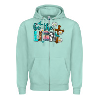 Seafoam be the light Zipper Hoodie - AdoDesignShop