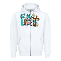 White be the light Zipper Hoodie - AdoDesignShop