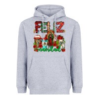 Heather Grey feliz navidad lady of Guadalupe christmas coffee Heavyweight Hoodie - Jasminsmagicworld