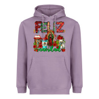 Lavender feliz navidad lady of Guadalupe christmas coffee Heavyweight Hoodie - Jasminsmagicworld