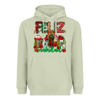 Matcha feliz navidad lady of Guadalupe christmas coffee Heavyweight Hoodie - Jasminsmagicworld