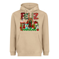 Mushroom feliz navidad lady of Guadalupe christmas coffee Heavyweight Hoodie - Jasminsmagicworld