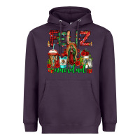 Plum feliz navidad lady of Guadalupe christmas coffee Heavyweight Hoodie - Jasminsmagicworld