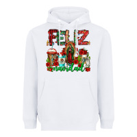 White feliz navidad lady of Guadalupe christmas coffee Heavyweight Hoodie - Jasminsmagicworld