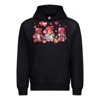 Black valentine's day gnomes Urban Hoodie - LillyAllenDesigns
