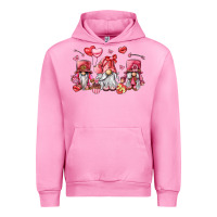 Fuchsia Pink valentine's day gnomes Urban Hoodie - LillyAllenDesigns