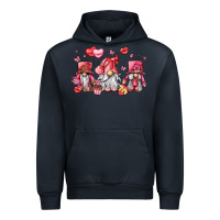 Navy valentine's day gnomes Urban Hoodie - LillyAllenDesigns