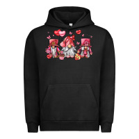 Pigment Black valentine's day gnomes Urban Hoodie - LillyAllenDesigns