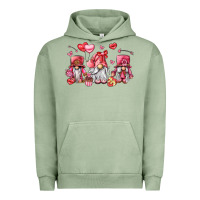 Pigment Oil Green valentine's day gnomes Urban Hoodie - LillyAllenDesigns