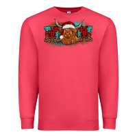 Cardinal christmas mom highland cow Premium Sweatshirt - BarkalooDesign