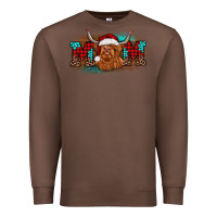 Chestnut christmas mom highland cow Premium Sweatshirt - BarkalooDesign
