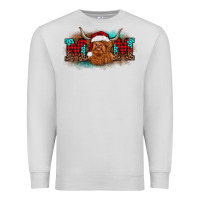 Dove Grey christmas mom highland cow Premium Sweatshirt - BarkalooDesign