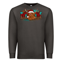 Smoke christmas mom highland cow Premium Sweatshirt - BarkalooDesign