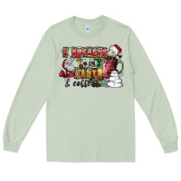 Matcha I Believe In Santa And Coffee Long Sleeve Tee - CowhideDigitalArt