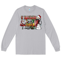 Moon Dust I Believe In Santa And Coffee Long Sleeve Tee - CowhideDigitalArt