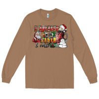 Toasted Coconut I Believe In Santa And Coffee Long Sleeve Tee - CowhideDigitalArt
