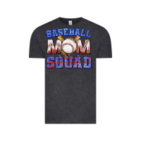 Vintage Black baseball mom squad Vintage Tee - texasbilliewilder