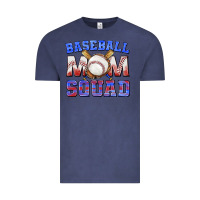 Vintage Denim baseball mom squad Vintage Tee - texasbilliewilder