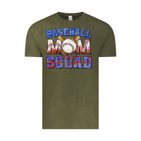 Vintage Olive baseball mom squad Vintage Tee - texasbilliewilder