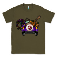 Army Green Halloween Truck Classic Tee - CowhideDigitalArt