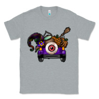 Heather Grey Halloween Truck Classic Tee - CowhideDigitalArt
