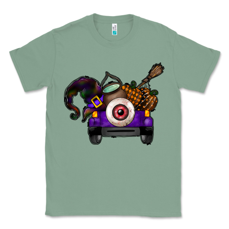 Halloween Truck Classic Tee by CowhideDigitalArt | Teevron
